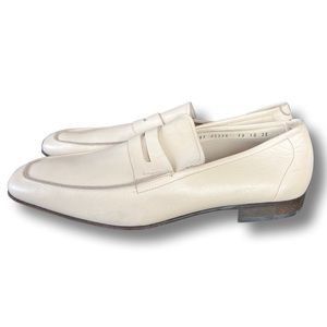 Salvatore Ferragamo Men’s Crème Slip On Shoe 10